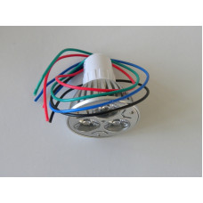 Σποτ RGB 3x1W 5 Volt Με Καλώδια DMX