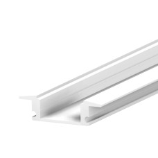Προφίλ αλουμινίου χωνευτό λευκό 2m
