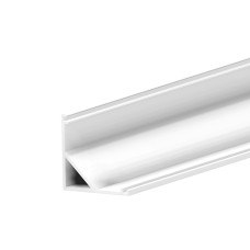 Προφίλ αλουμινίου γωνιακό 45° λευκό 2m