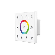 Ασύρματος - DMX512 διακόπτης αφής RGB/RGBW 4 ζώνες (με λειτουργία ρεύματος 230VAC)