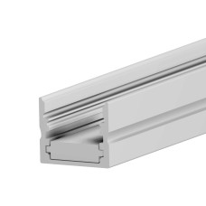 Προφίλ αλουμινίου για φακό ασημί 2m