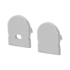 Πλαϊνή τάπα για προφίλ αλουμινίου με φακό