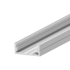 Προφίλ αλουμινίου Π φαρδύ ασημί 2m