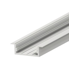 Προφίλ αλουμινίου χωνευτό φαρδύ ασημί 2m