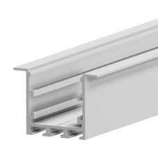 Προφίλ αλουμινίου χωνευτό μεγάλο 50mmx35mm ασημί 2m