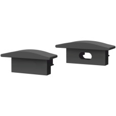 Πλαϊνή τάπα για προφίλ αλουμινίου χωνευτό μαύρο