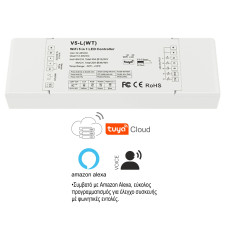 Multi Dimmer Controller WiFi - RF-Push Button 5x6A 12-48Vdc