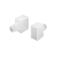 Τερματική τάπα σιλικόνης με τρύπα διέλευσης καλωδίου για Neon flex 15x8