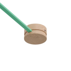 Ξύλινη ροζέτα οροφής για καλώδιο γιρλάντας Ουδέτερο