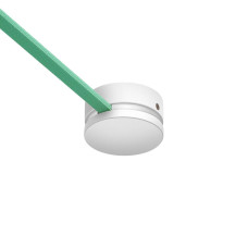 Ξύλινη ροζέτα οροφής για καλώδιο γιρλάντας Λευκό