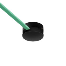 Ξύλινη ροζέτα οροφής για καλώδιο γιρλάντας Μαύρο