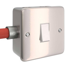 Μεταλλικό επιτοίχιο κουτί με διακόπτη