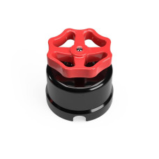 Μαύρος πορσελάνινος διακόπτης αλέ ρετούρ με πόμολο Κόκκινο