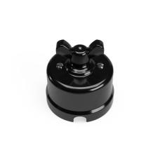 Μαύρος πορσελάνινος διακόπτης αλέ ρετούρ με πεταλούδα Μαύρο