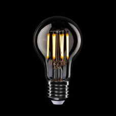 Λάμπα Διαφανής LED, γλόμπος, 5V,  κάθετου νήματος, A60 1,3W 110Lm E27 2500K DIM