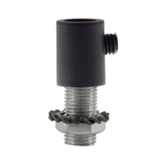 Κυλινδρικό Στήριγμα Καλωδίου Πλαστικό με στοπ, μαστό, παξιμάδι και ροδέλα, μαύρο