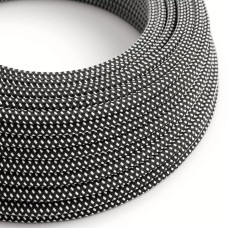 Στρογγυλό Υφασμάτινο καλώδιο με 3D εφέ Stars RT41, 2χ0,75