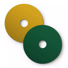 Mini Ellepi 'Solid Color' Μεταλλικό Πιάτο για κρεμαστό φωτιστικό, Διάμετρος 24 cm, Ανοιχτό Πράσινο- Λεμονί Κίτρινο