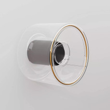 Επιτοίχιο φωτιστικό με λάμπα Ghost BB-G03 και μαύρο ντουί, IP44.