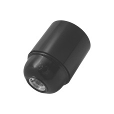 Ντουί βακελίτη Ε27 λείο μαύρο (ΣΕΤ)